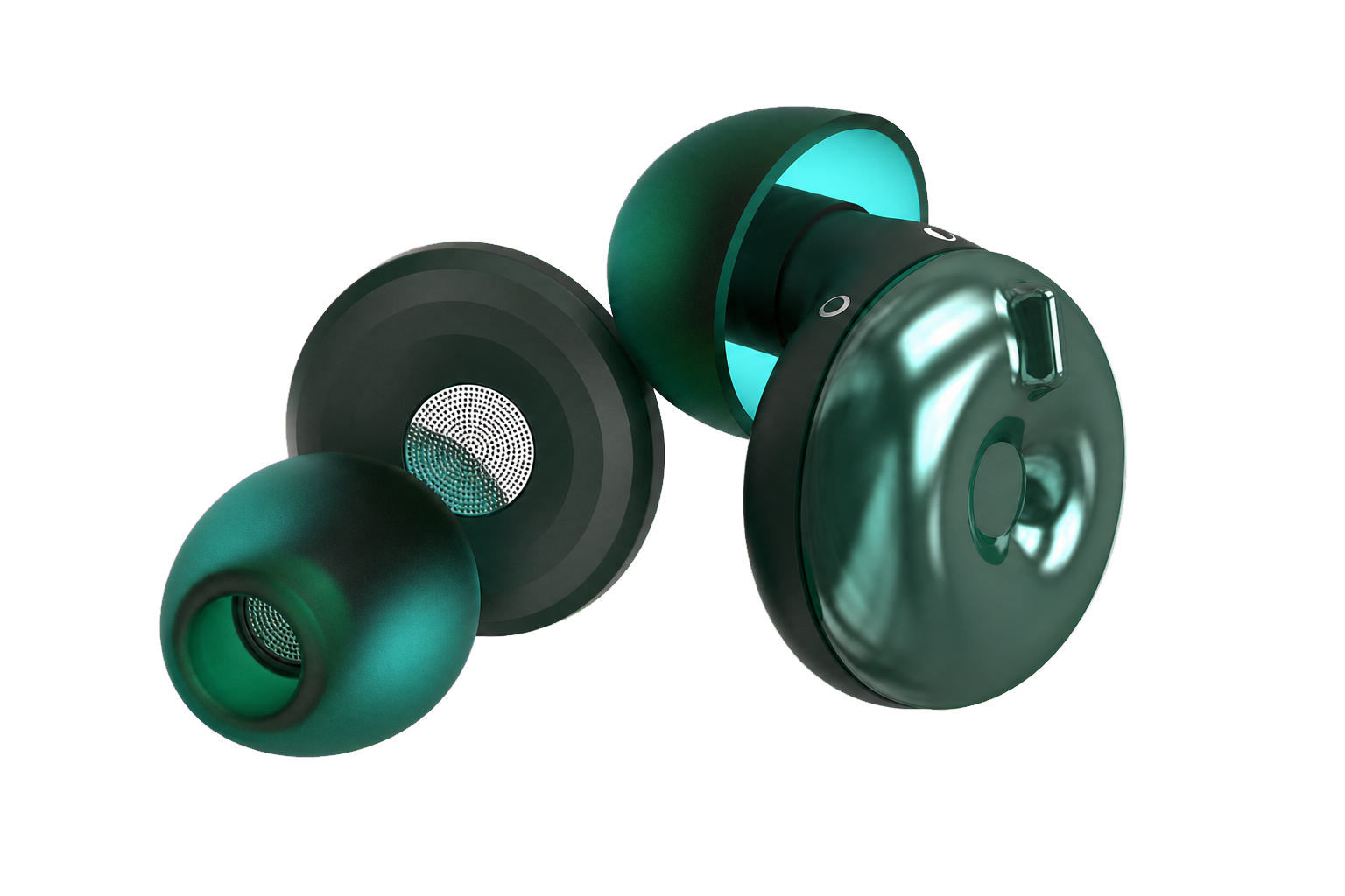 Forest-green VOLUMA One reusable earplugs